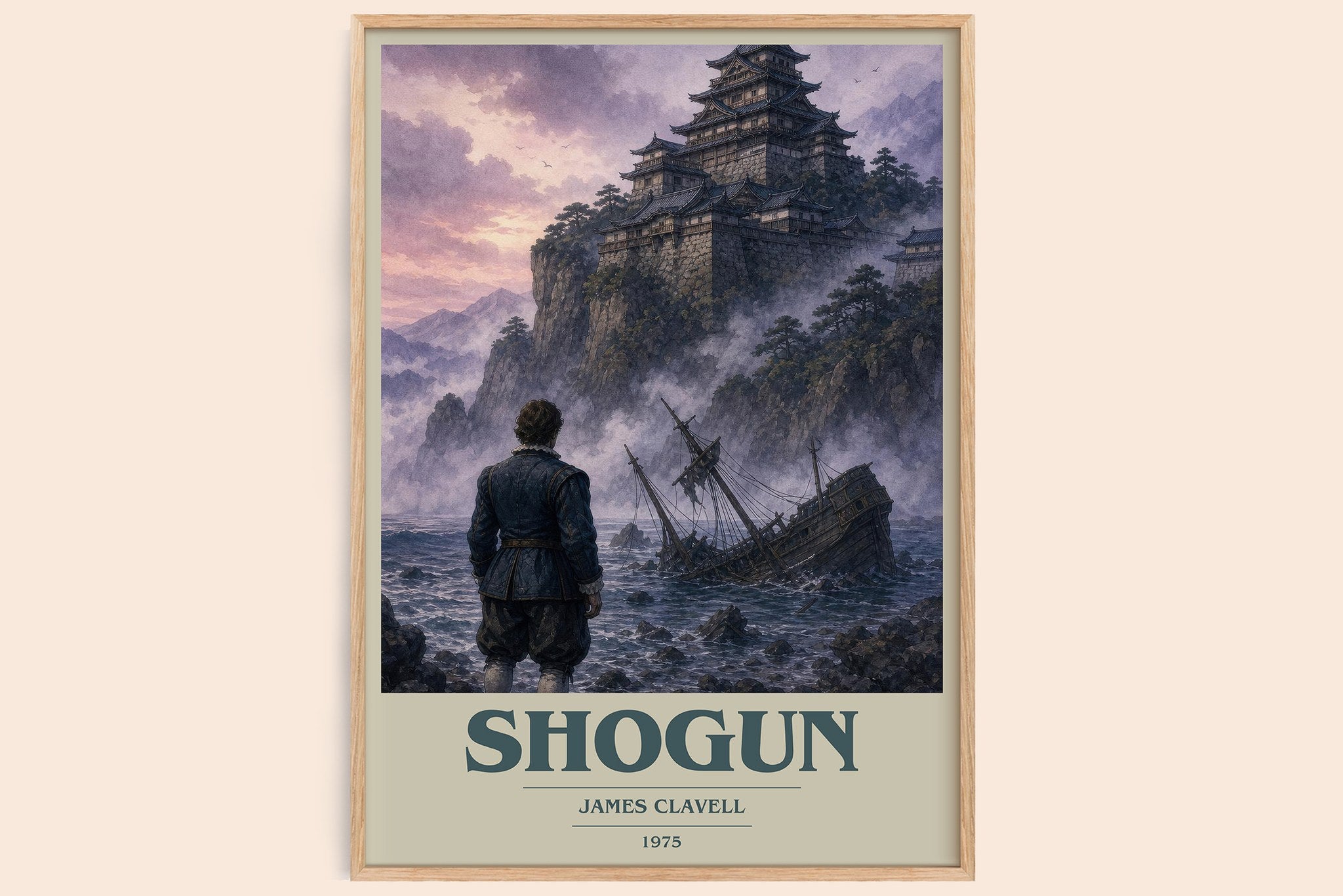 Shogun Book Cover Poster by James Clavell