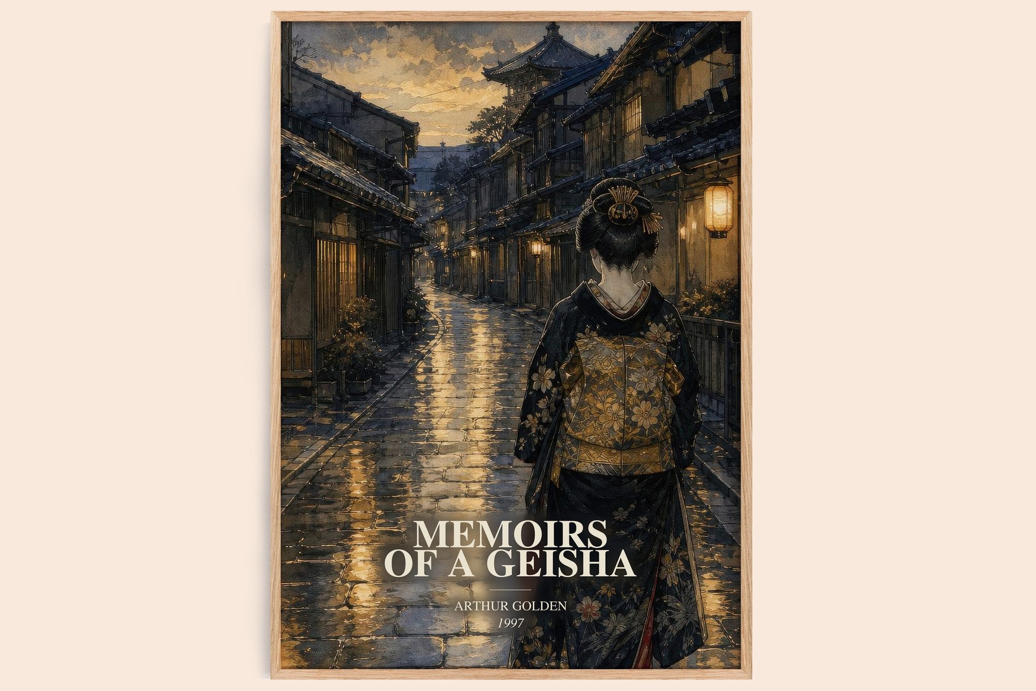 Memoirs of a Geisha Book Watercolour Illustration by Arthur Golden