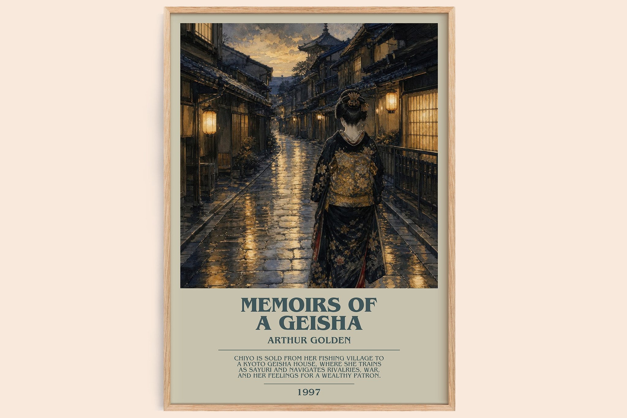 Memoirs of a Geisha Bookish Wall Art by Arthur Golden
