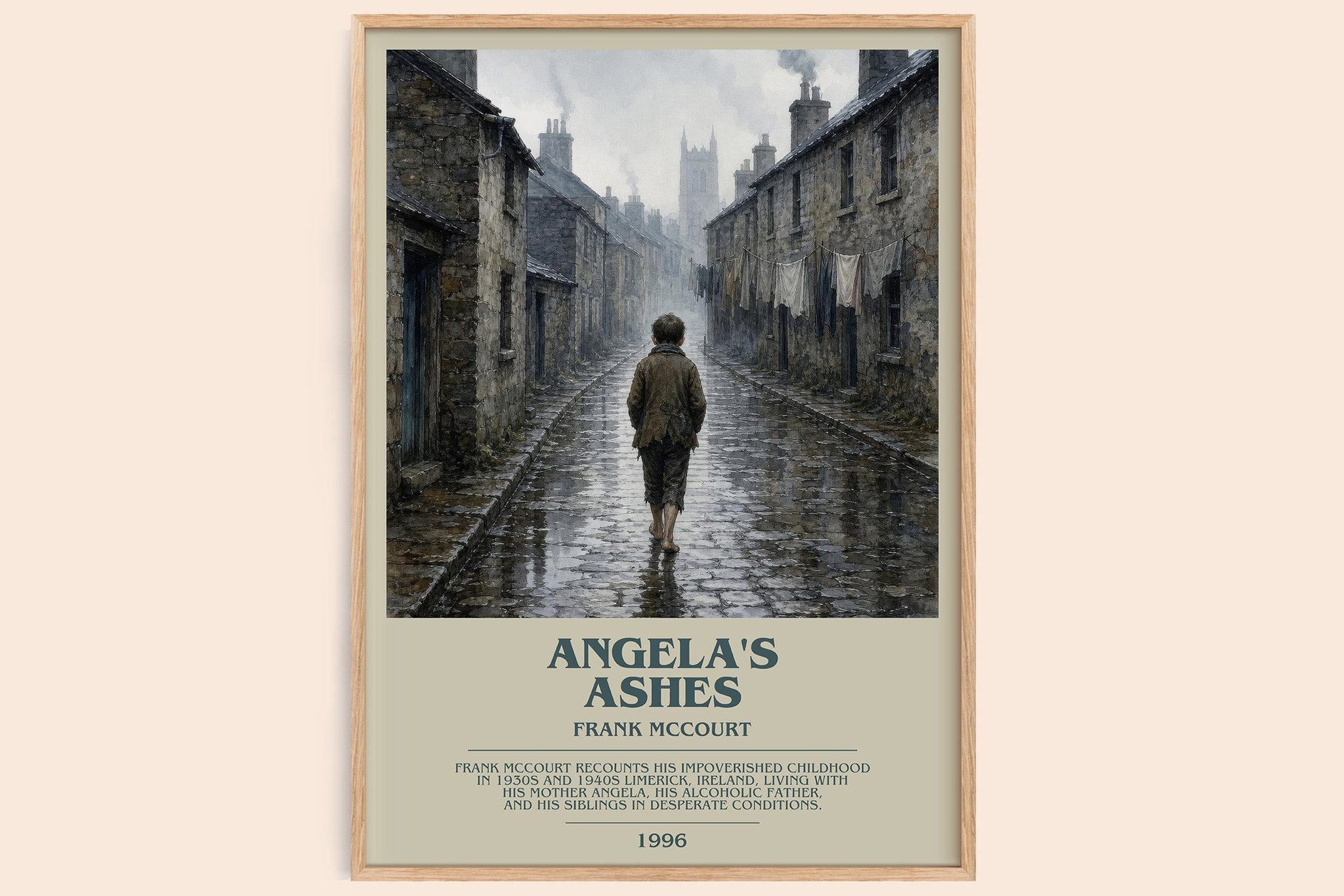 Angela's Ashes Bookish Wall Art by Frank McCourt