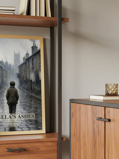 Angela's Ashes book watercolour illustration paper finish options – matte satin gloss