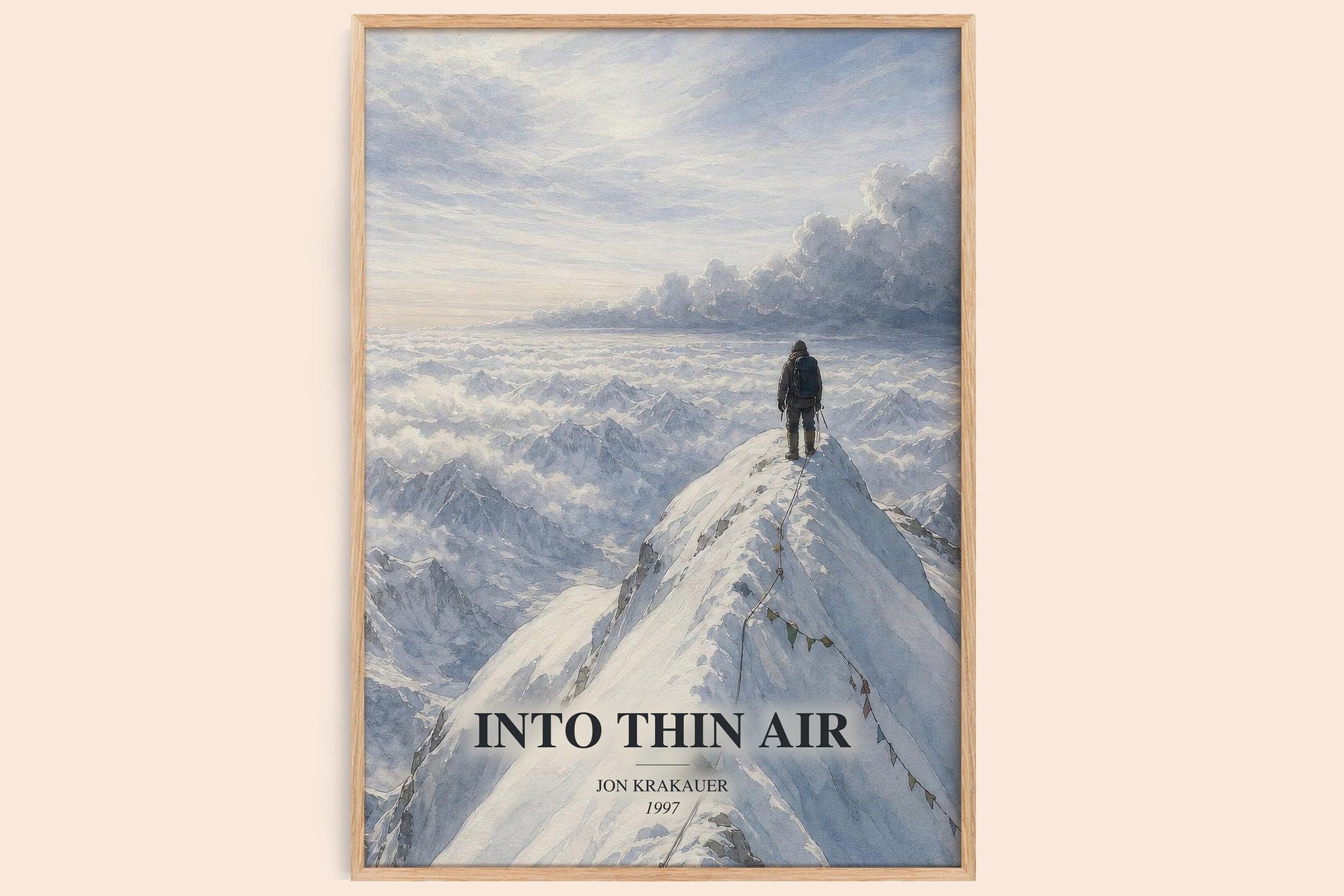 Into Thin Air Book Watercolour Illustration by Jon Krakauer