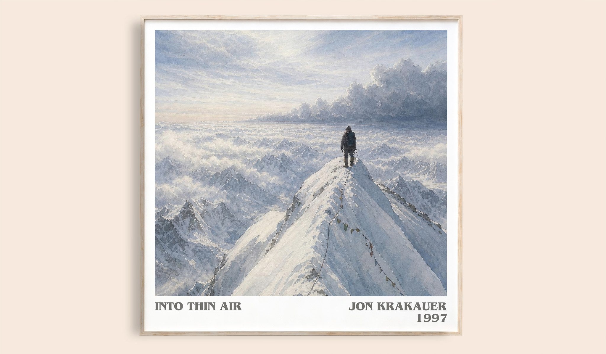 Into Thin Air Literary Art Print by Jon Krakauer