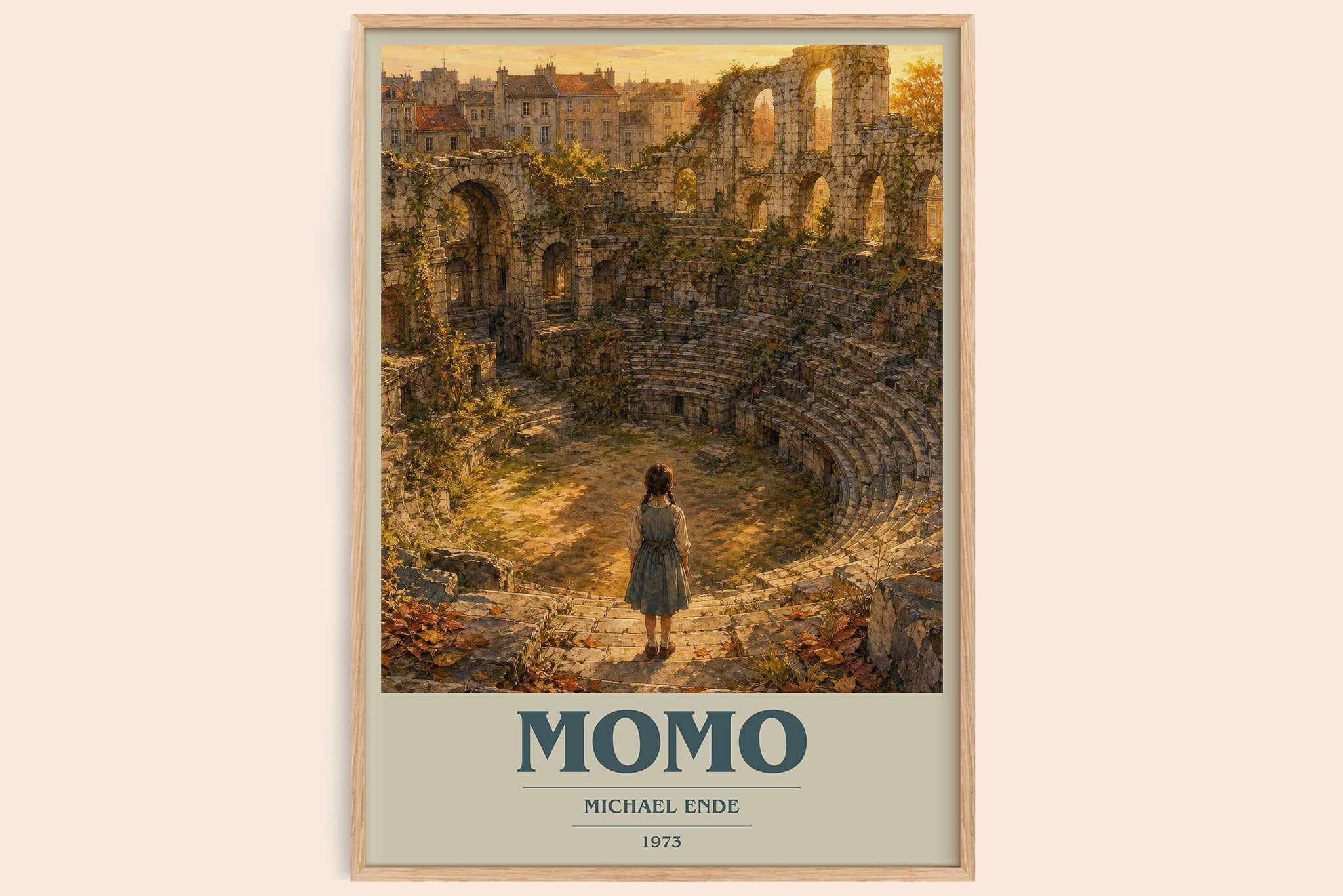 Momo Book Cover Poster by Michael Ende