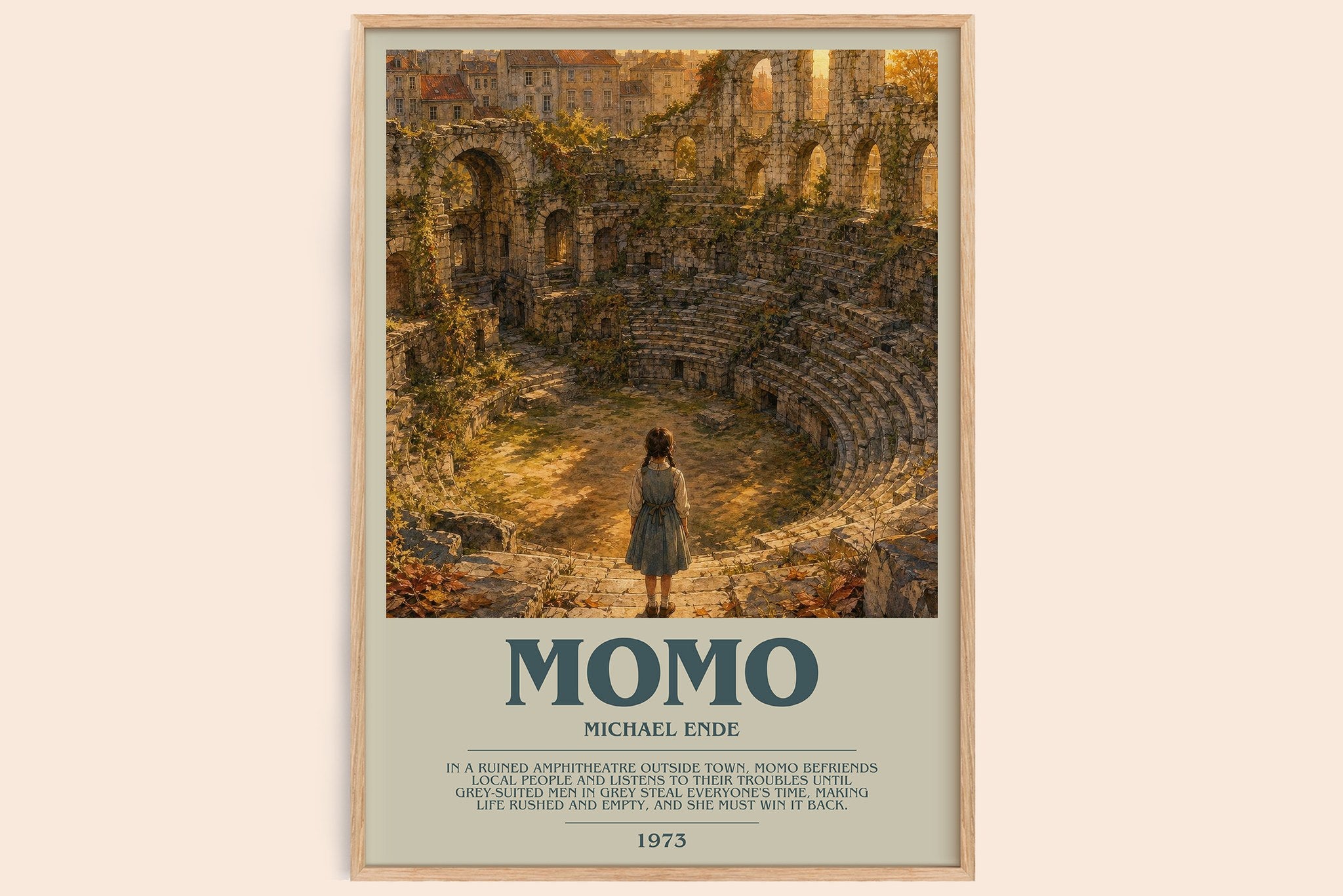 Momo Bookish Wall Art by Michael Ende