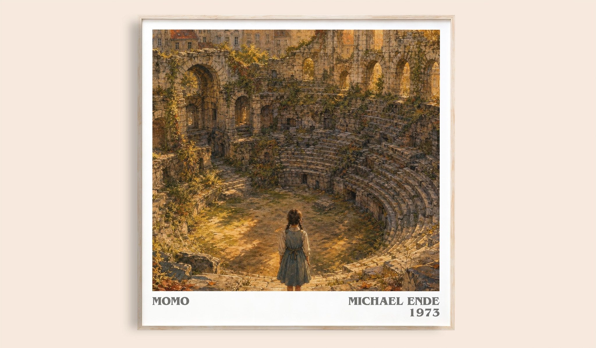 Momo Literary Art Print by Michael Ende