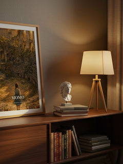 Momo watercolour print on bookshelf – Michael Ende fan gift