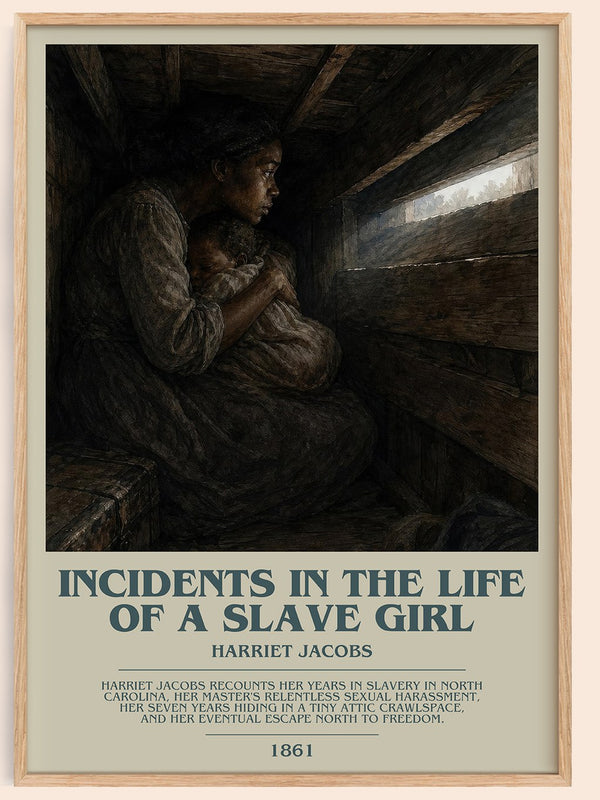 Incidents in the Life of a Slave Girl Bookish Wall Art by H. Jacobs – framed poster