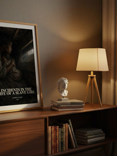 Incidents in the Life of a Slave Girl watercolour print on bookshelf – Harriet Jacobs fan gift