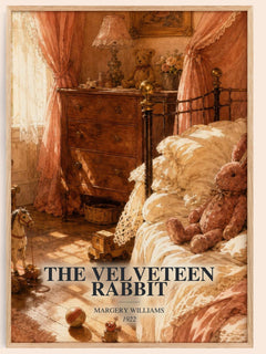 The Velveteen Rabbit watercolour book poster by Margery Williams – framed literary art print