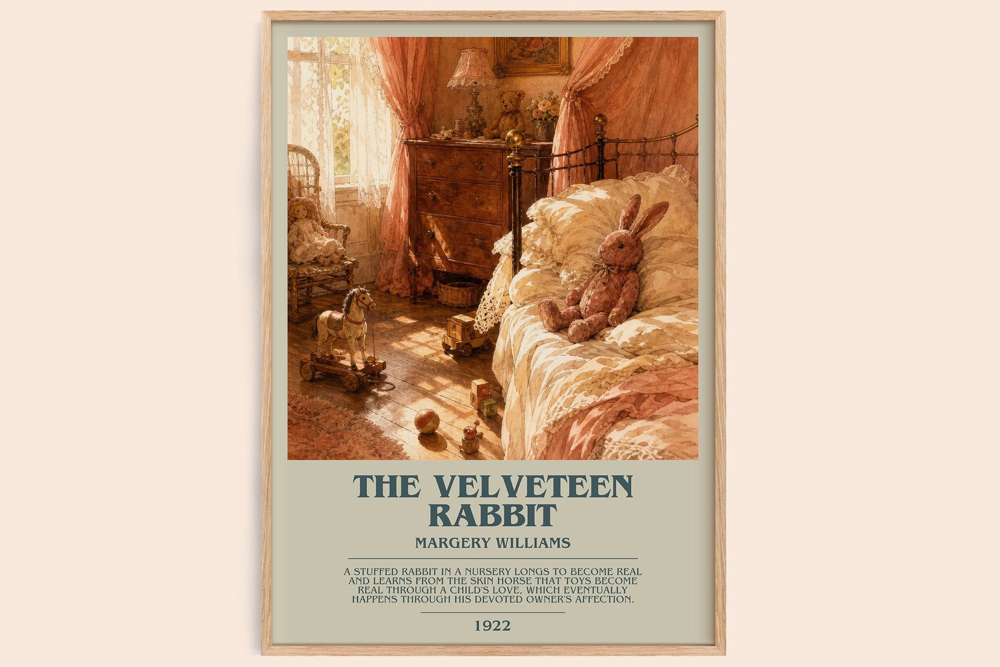 The Velveteen Rabbit Bookish Wall Art by Margery Williams