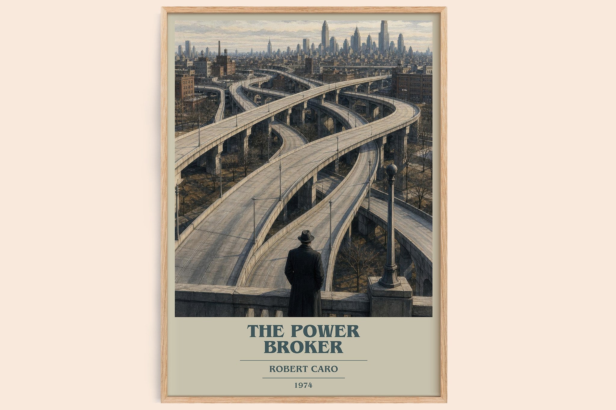 The Power Broker Book Cover Poster by Robert Caro