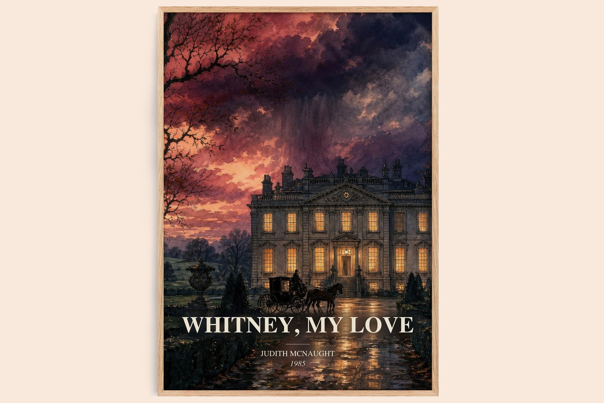 Whitney, My Love Book Watercolour Illustration by Judith McNaught