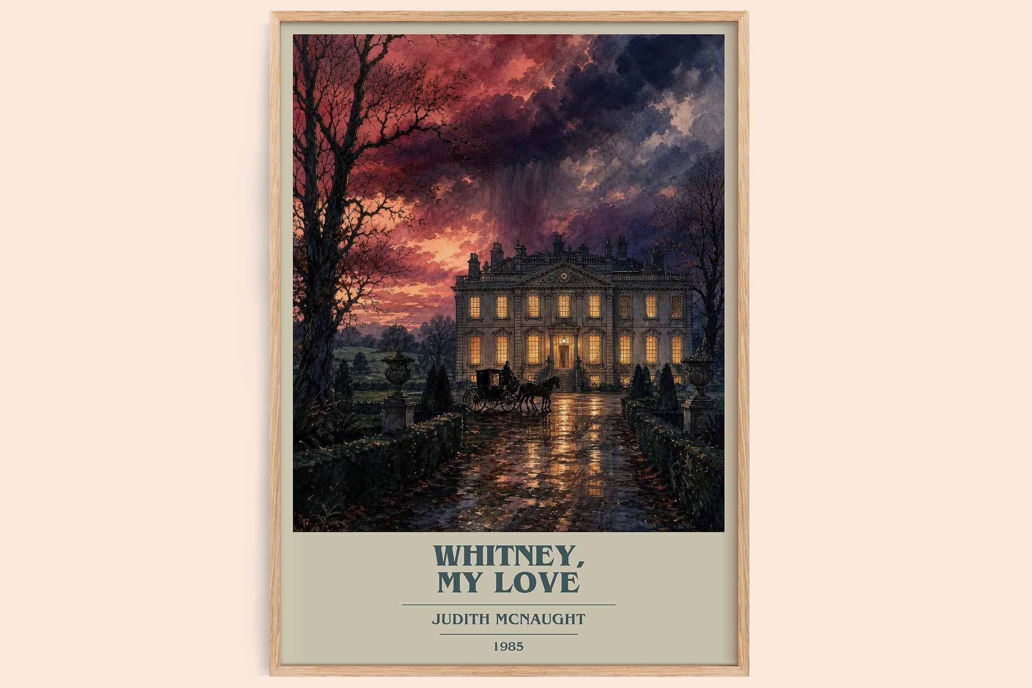 Whitney, My Love Book Cover Poster by Judith McNaught
