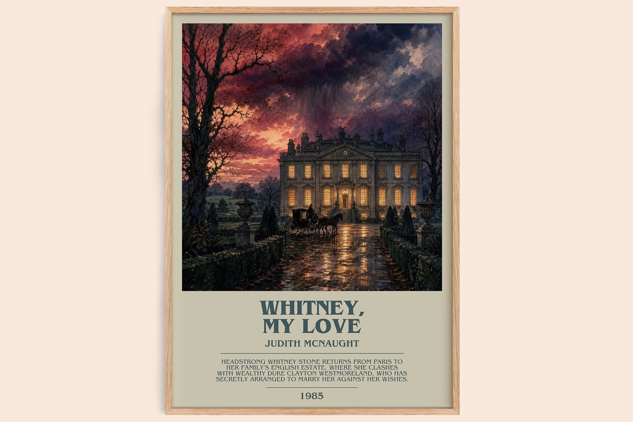 Whitney, My Love Bookish Wall Art by Judith McNaught