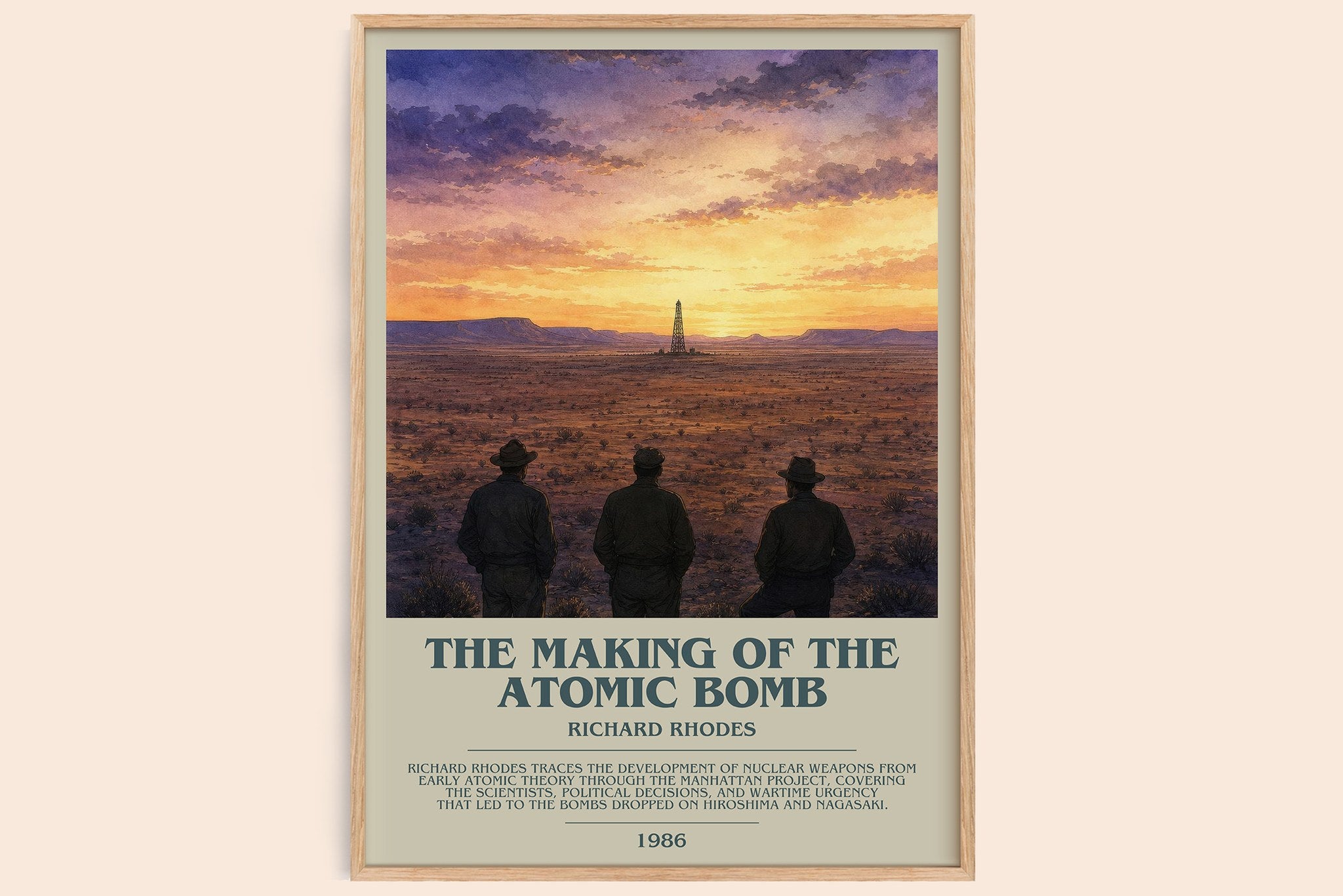 The Making of the Atomic Bomb Bookish Wall Art by Richard Rhodes