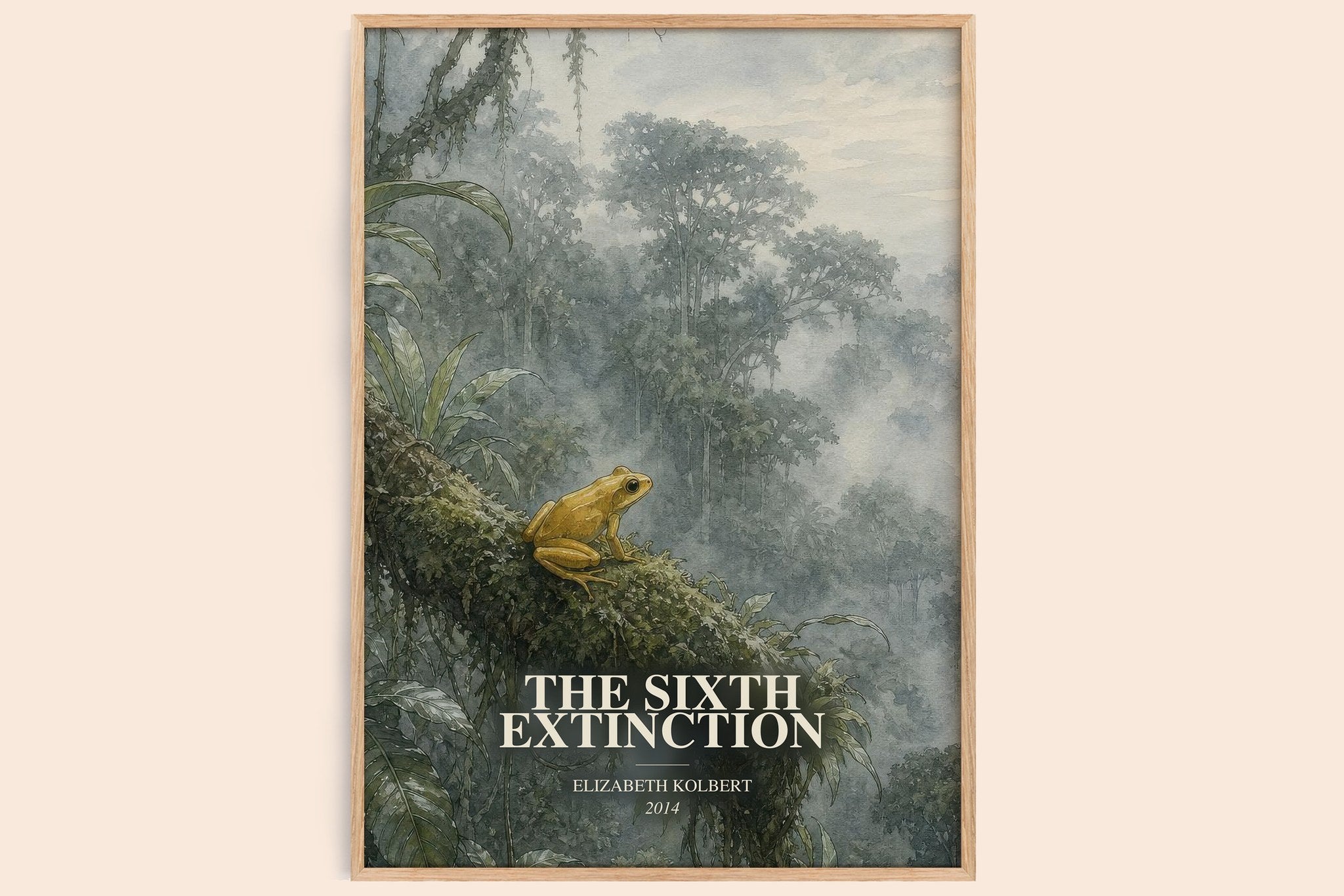 Sixth Extinction Book Watercolour Illustration by Elizabeth Kolbert
