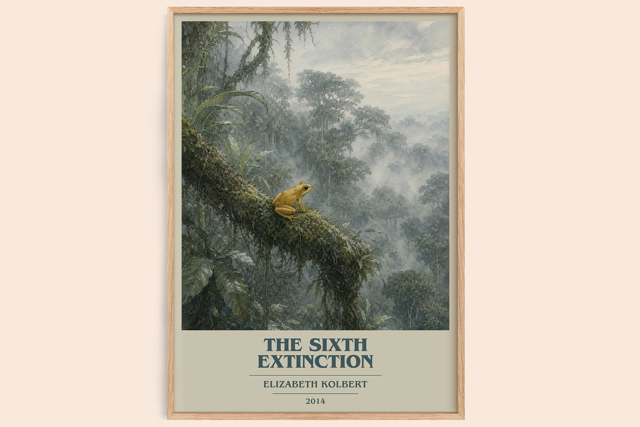 The Sixth Extinction Book Cover Poster by Elizabeth Kolbert