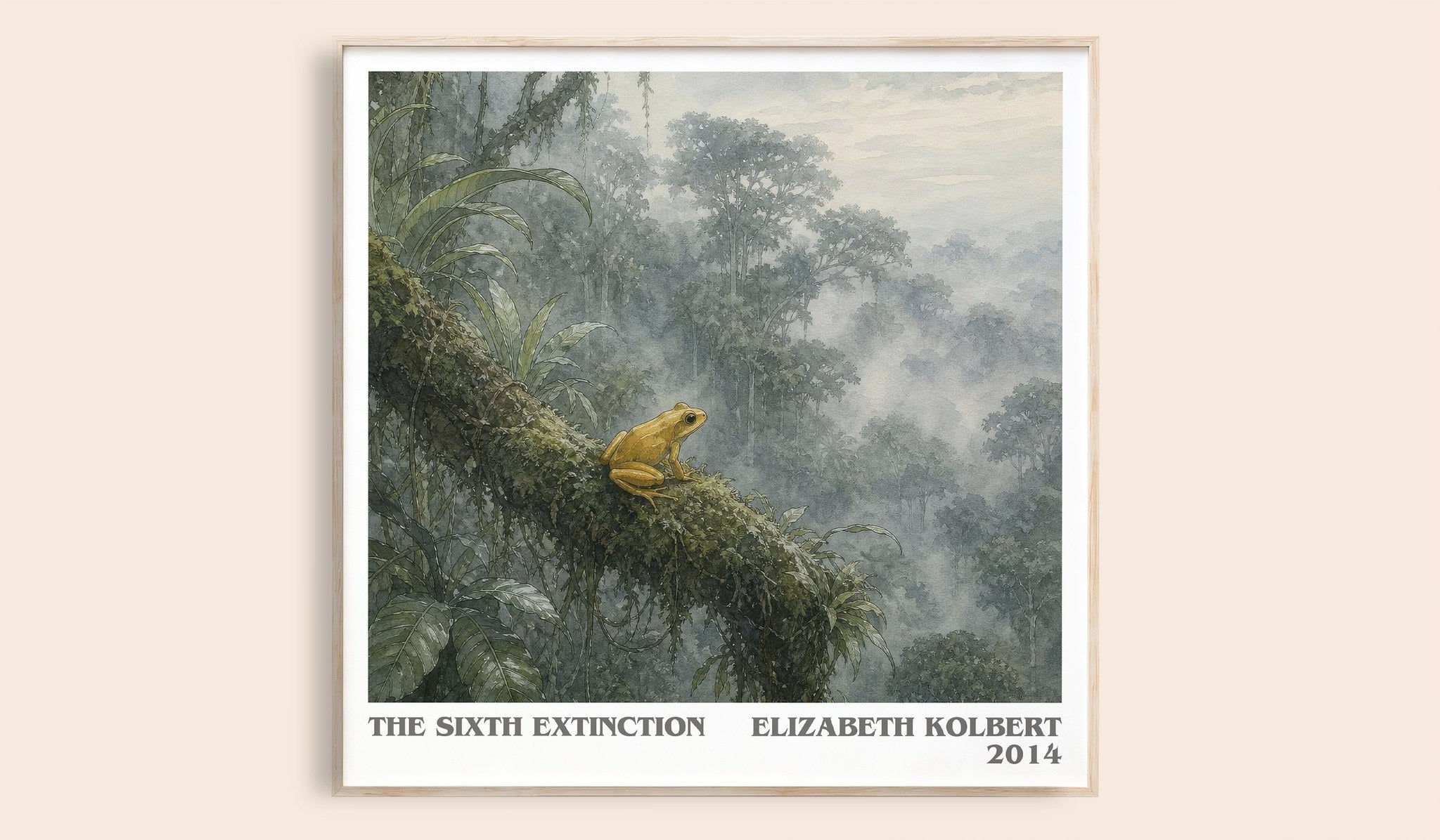 The Sixth Extinction Literary Art Print by Elizabeth Kolbert