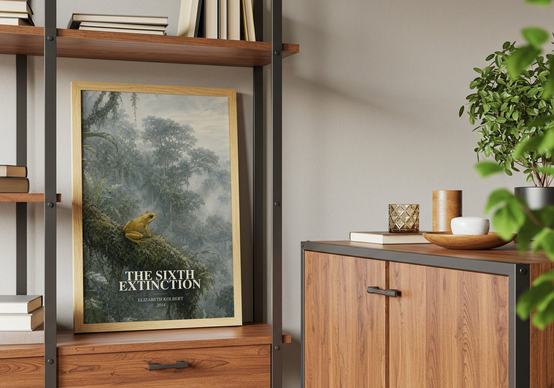 The Sixth Extinction book watercolour illustration paper finish options – matte satin gloss