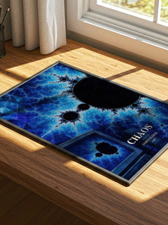 Chaos watercolour book poster framed on wall – non fiction wall art