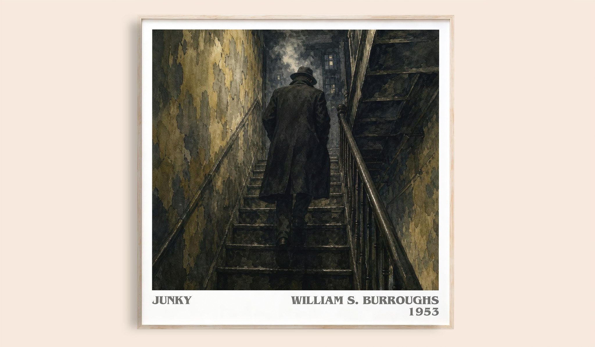 Junky Literary Art Print by William S. Burroughs