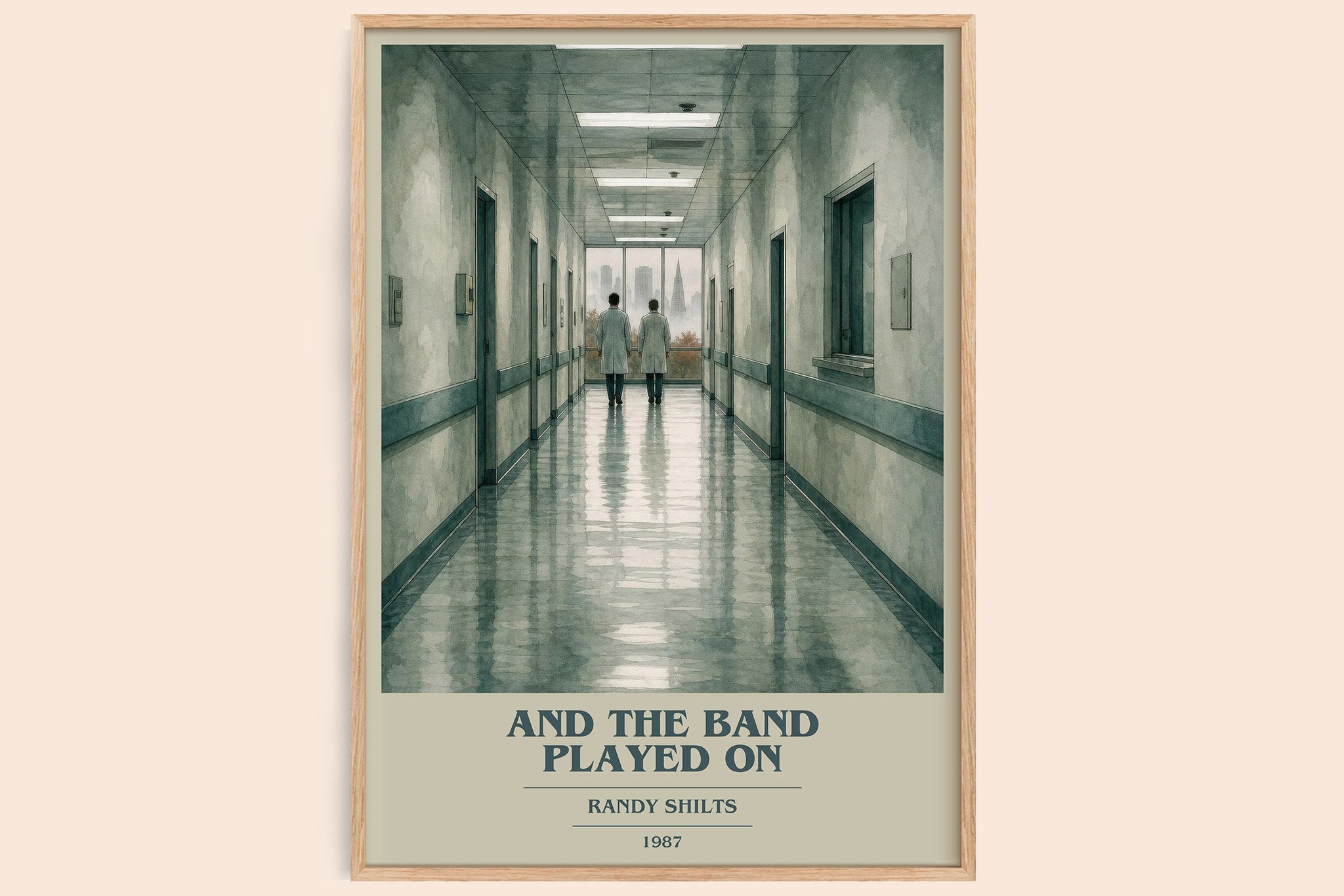 And the Band Played On Book Cover Poster by Randy Shilts