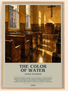 The Color of Water bookish book poster by James McBride – framed literary art print