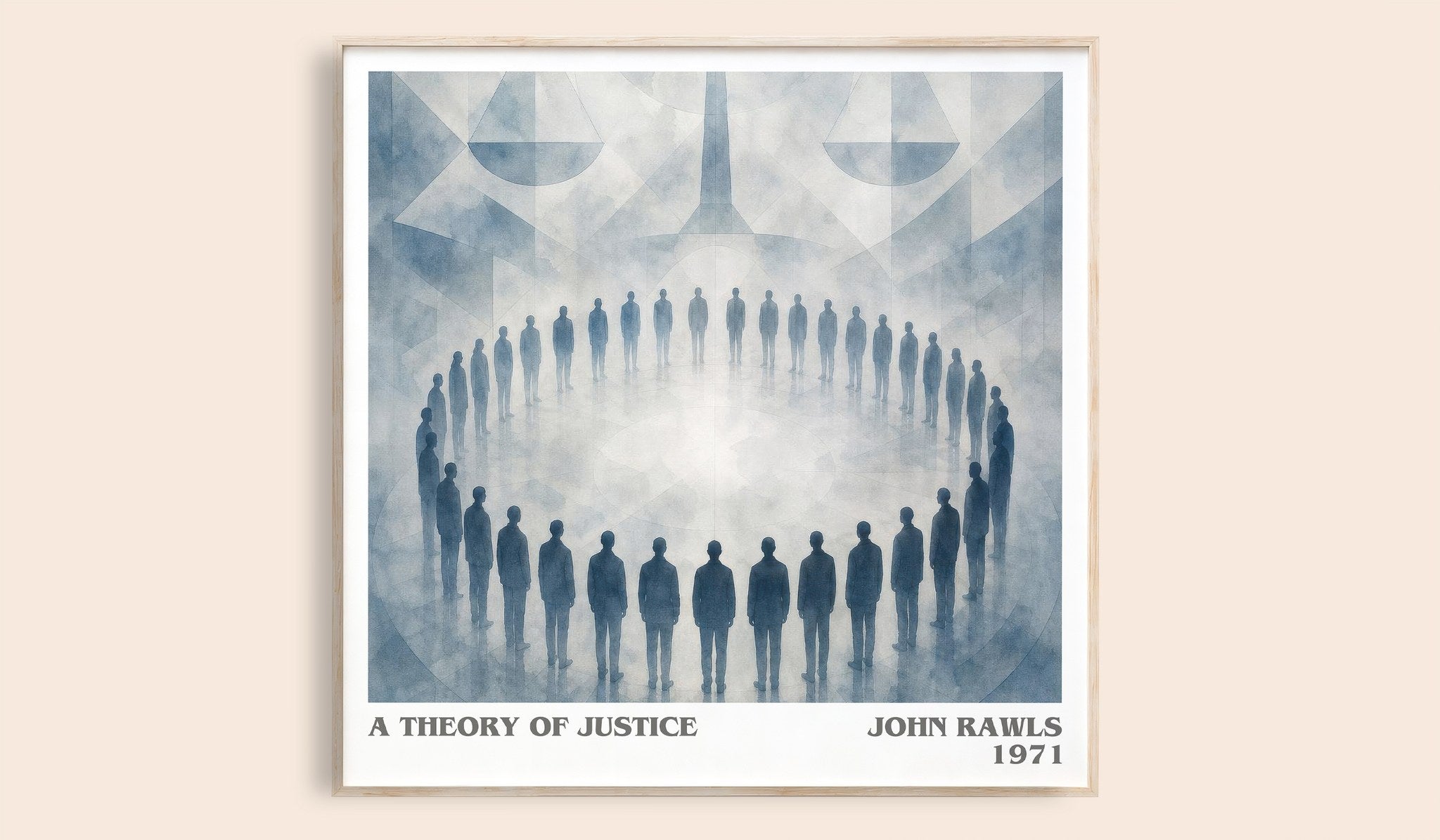 A Theory of Justice Literary Art Print by John Rawls