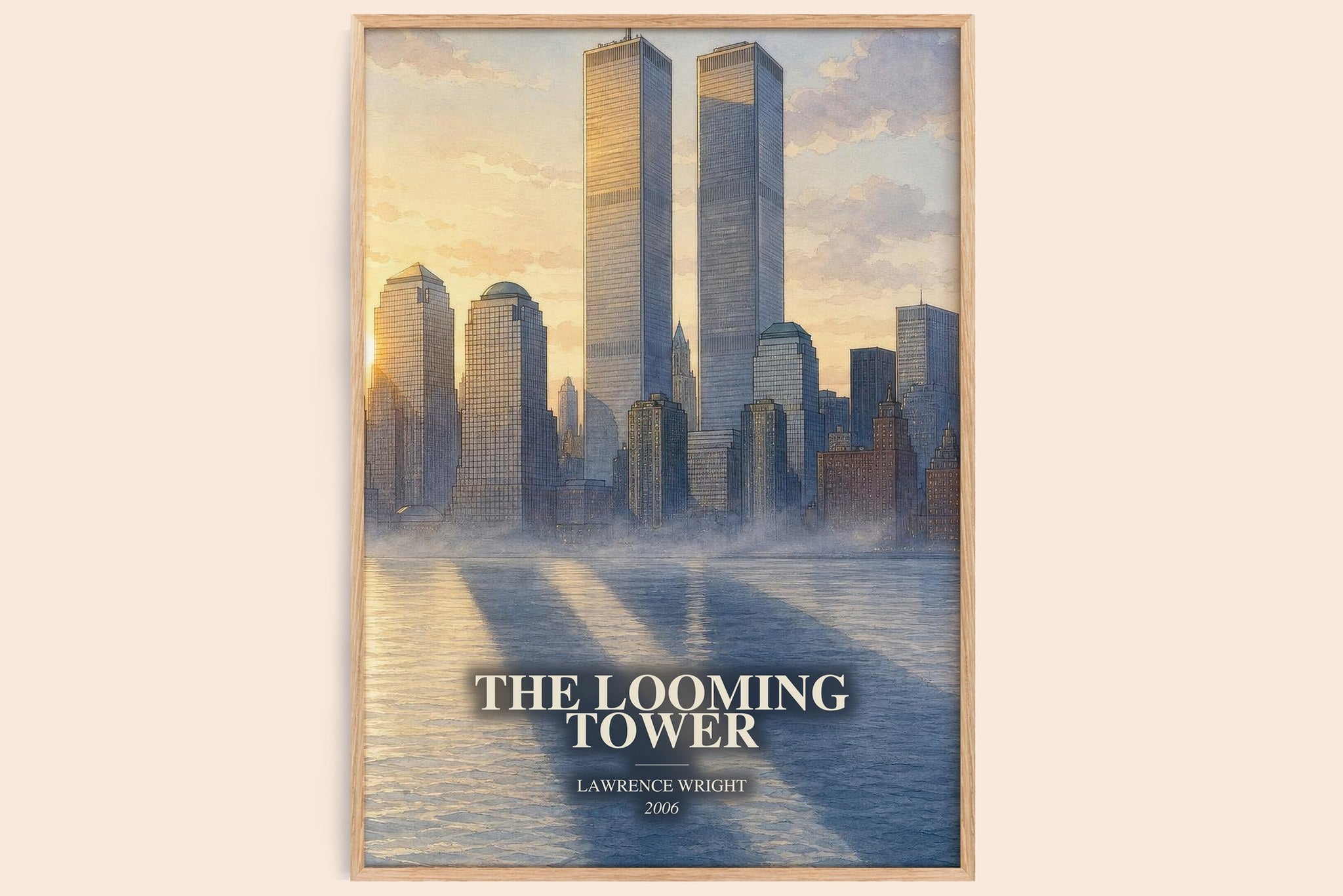 The Looming Tower Book Watercolour Illustration by Lawrence Wright
