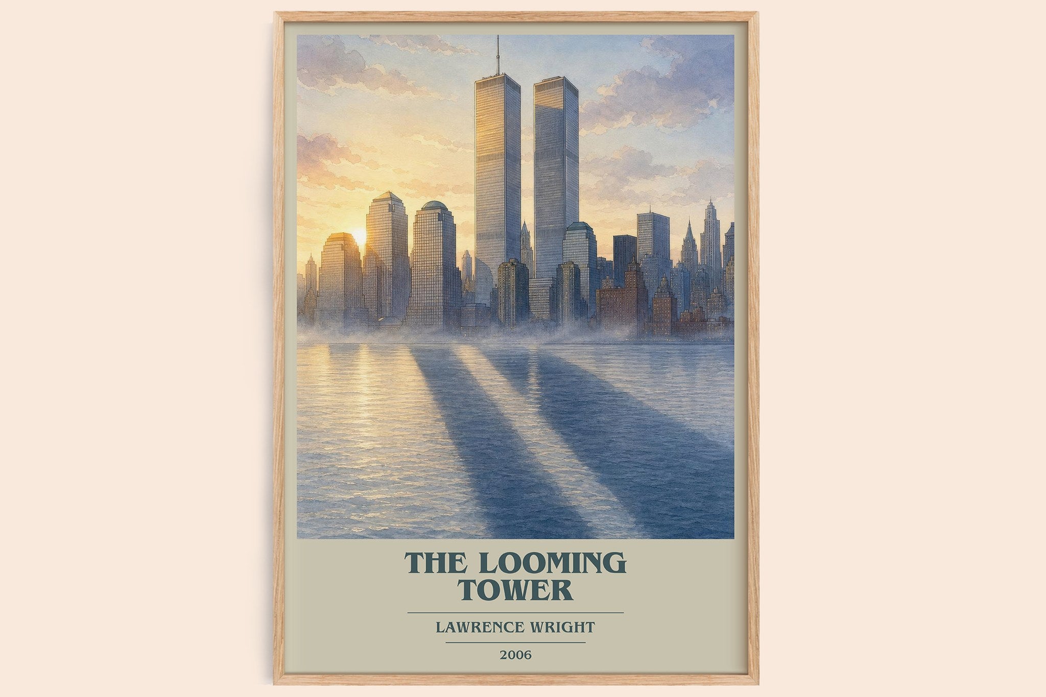 The Looming Tower Book Cover Poster by Lawrence Wright