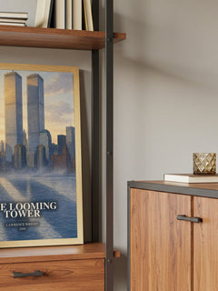 The Looming Tower book watercolour illustration paper finish options – matte satin gloss