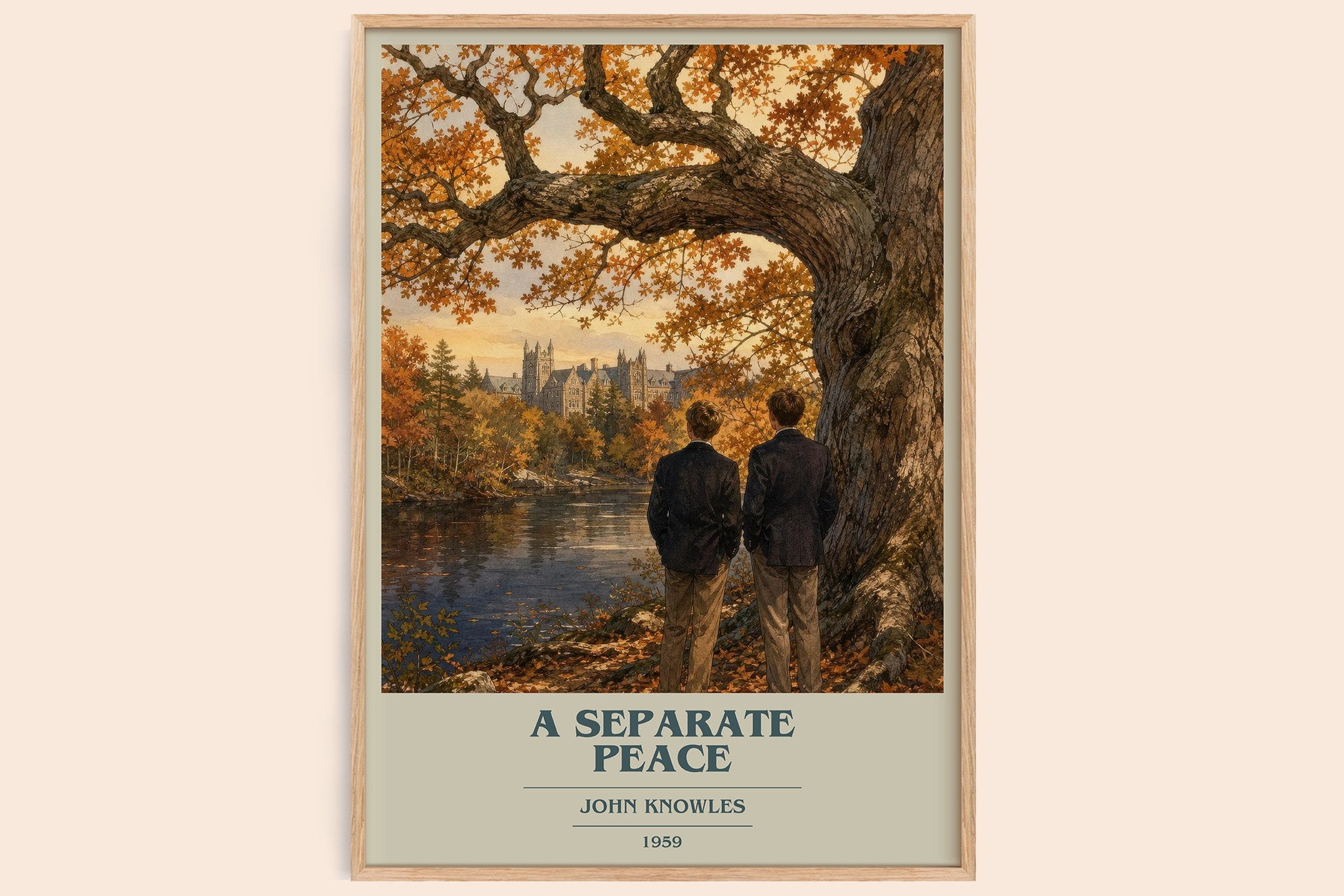 A Separate Peace Book Cover Poster by John Knowles