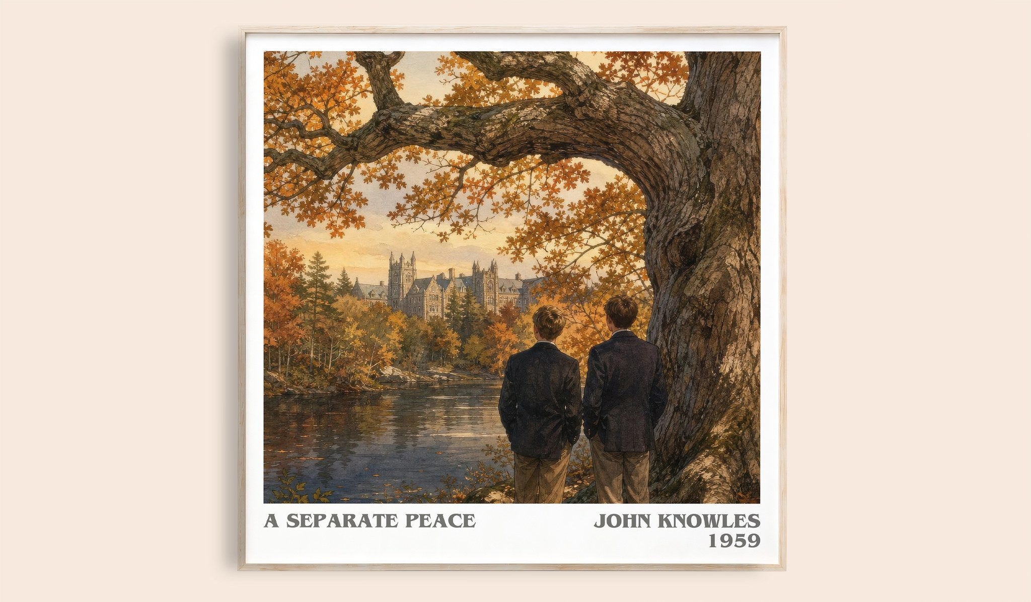 A Separate Peace Literary Art Print by John Knowles