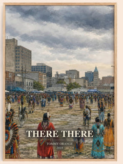 There There watercolour book poster by Tommy Orange – framed literary art print