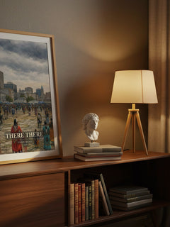There There watercolour print on bookshelf – Tommy Orange fan gift