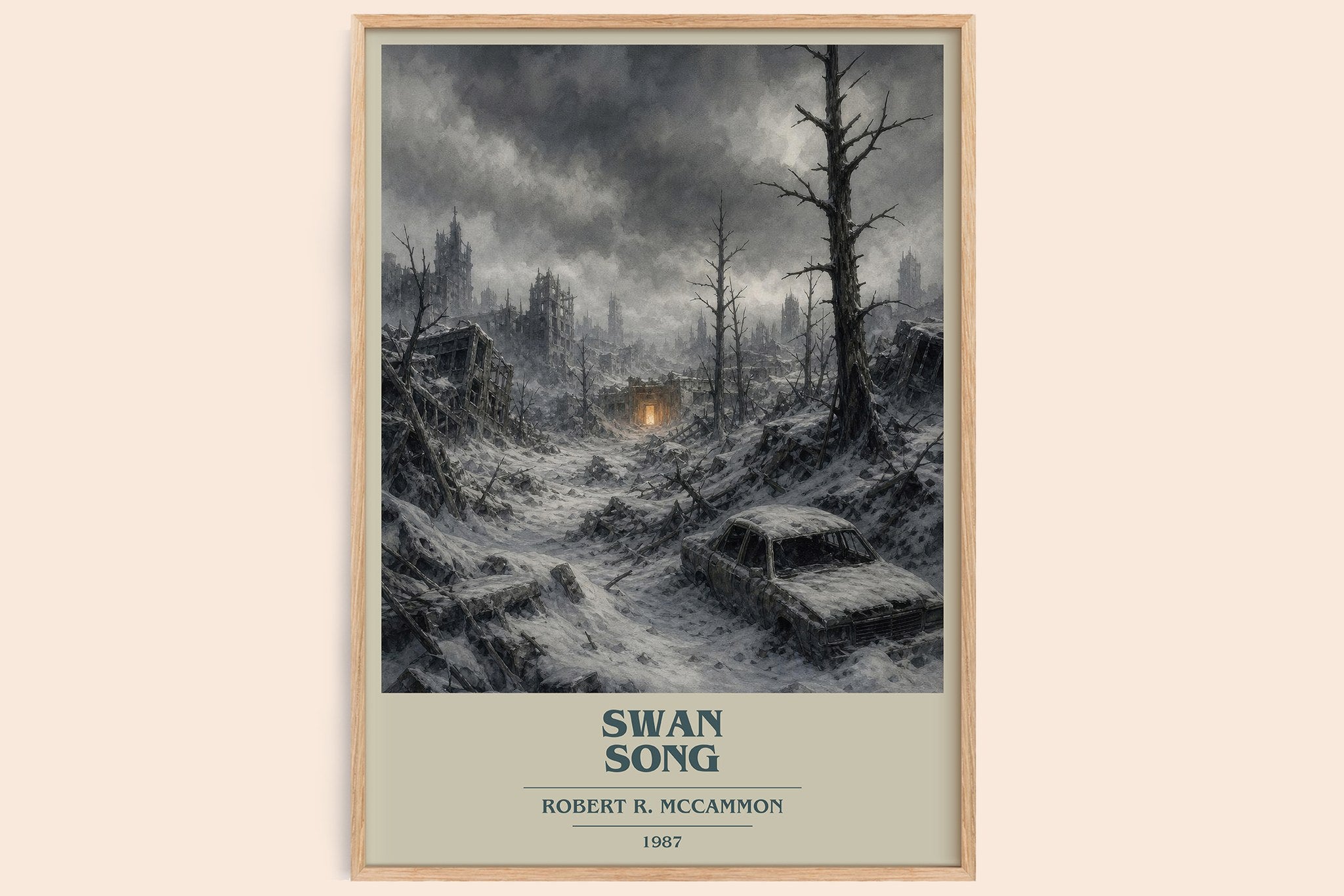 Swan Song Book Cover Poster by Robert R. McCammon