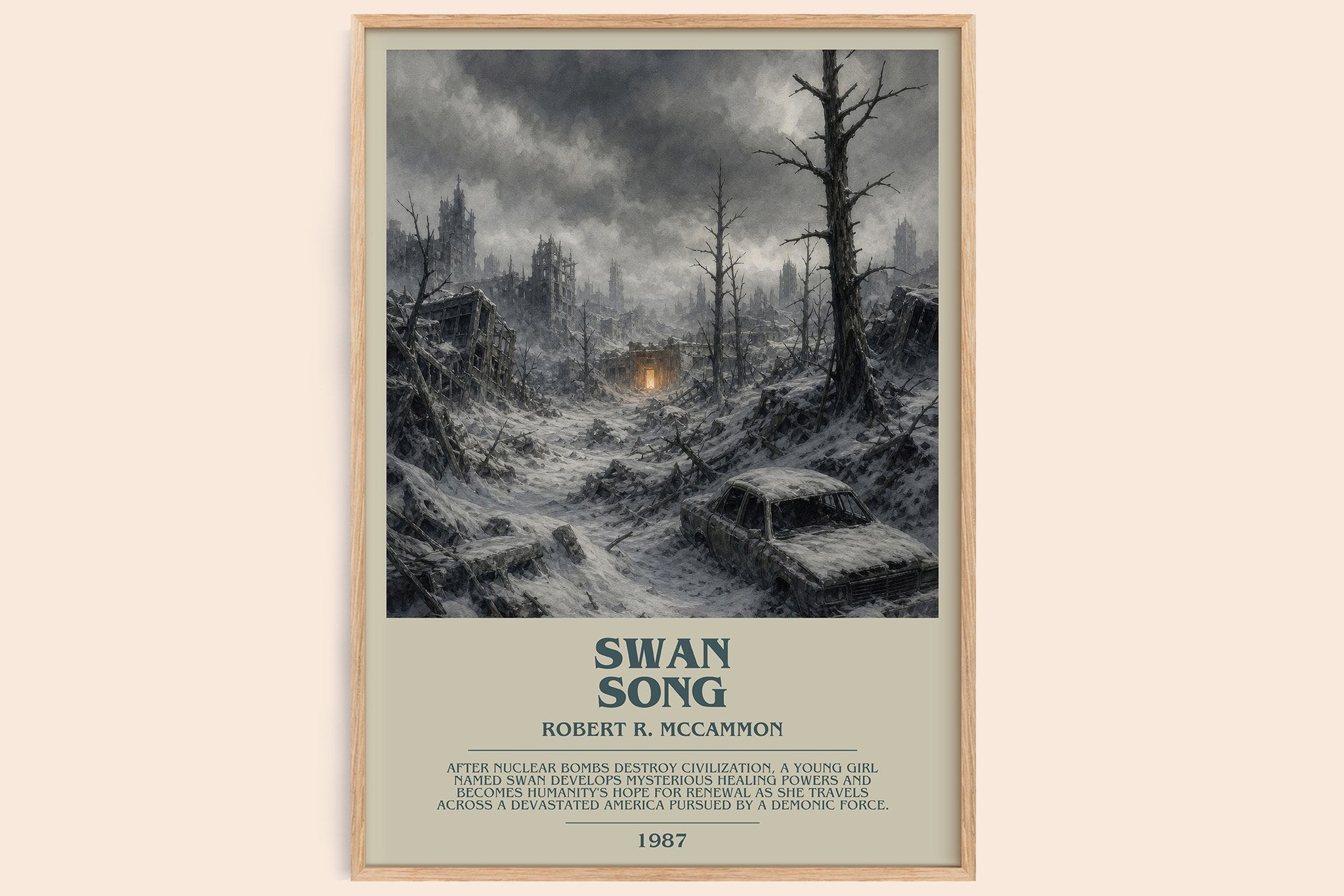 Swan Song Bookish Wall Art by Robert R. McCammon