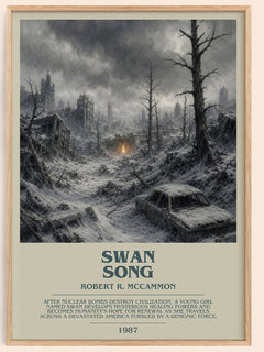 Swan Song Bookish Wall Art by Robert R. McCammon – framed poster
