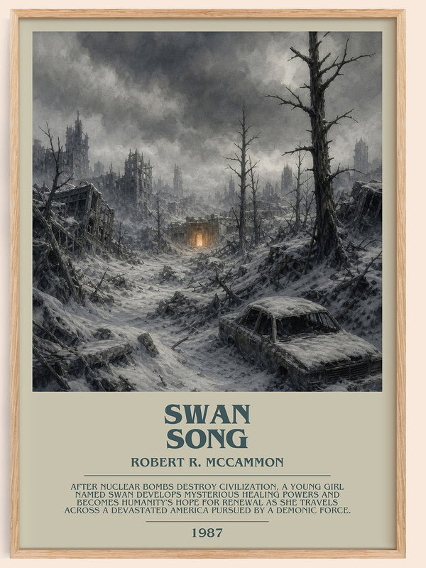 Swan Song Bookish Wall Art by Robert R. McCammon – framed poster