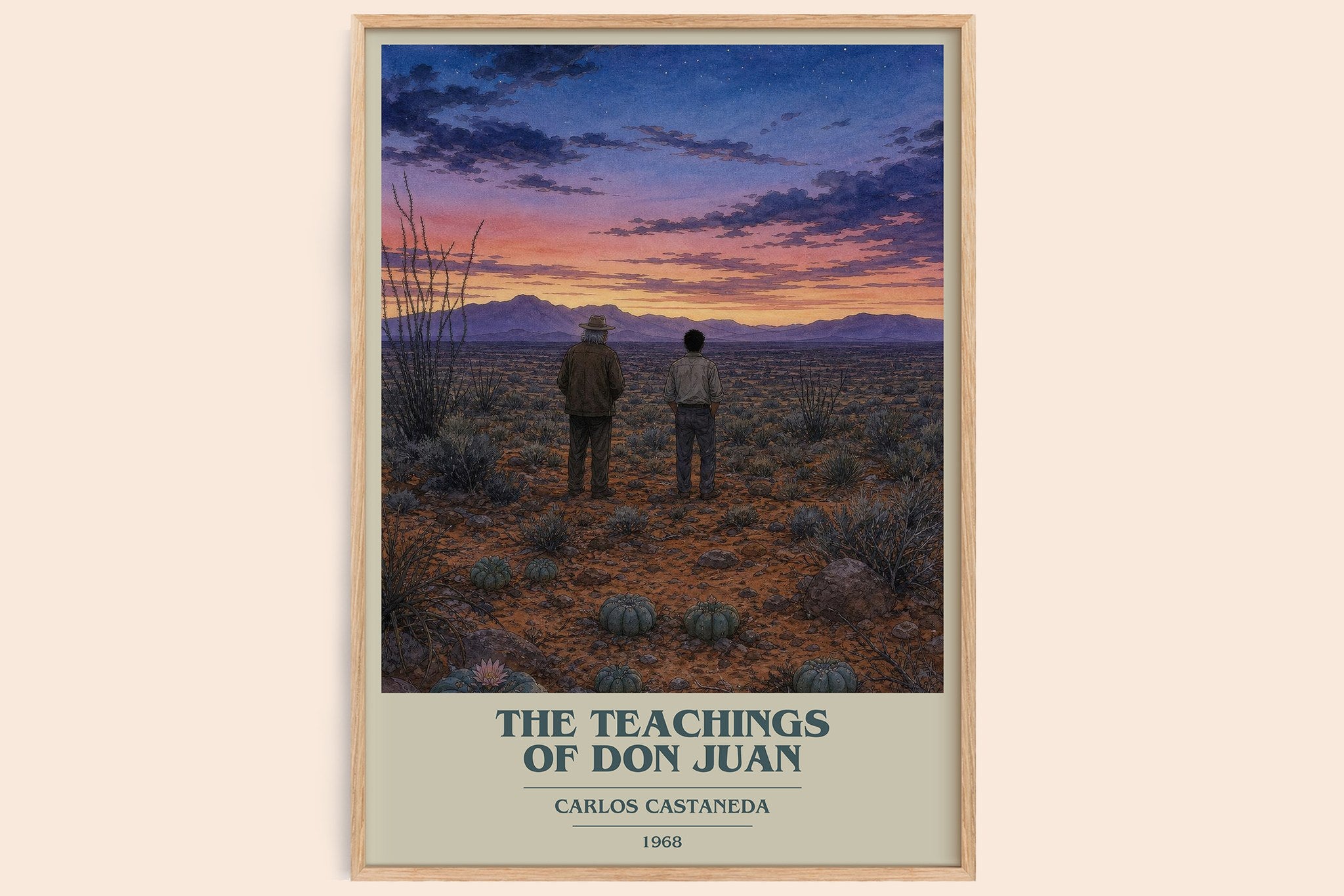 The Teachings Of Don Juan Book Cover Poster by Carlos Castaneda