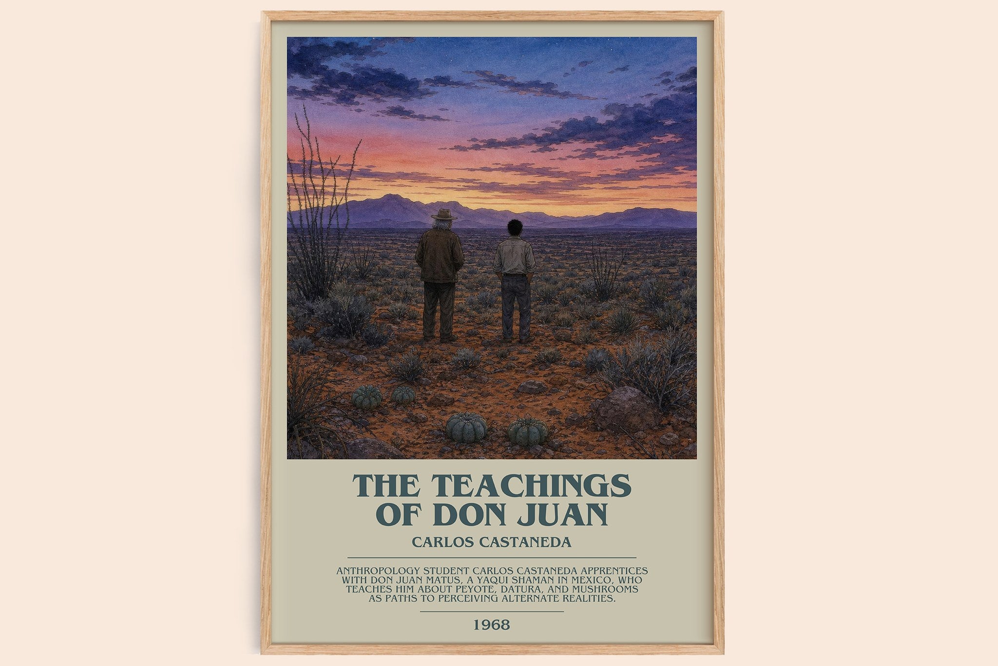 The Teachings Of Don Juan Bookish Wall Art by Carlos Castaneda