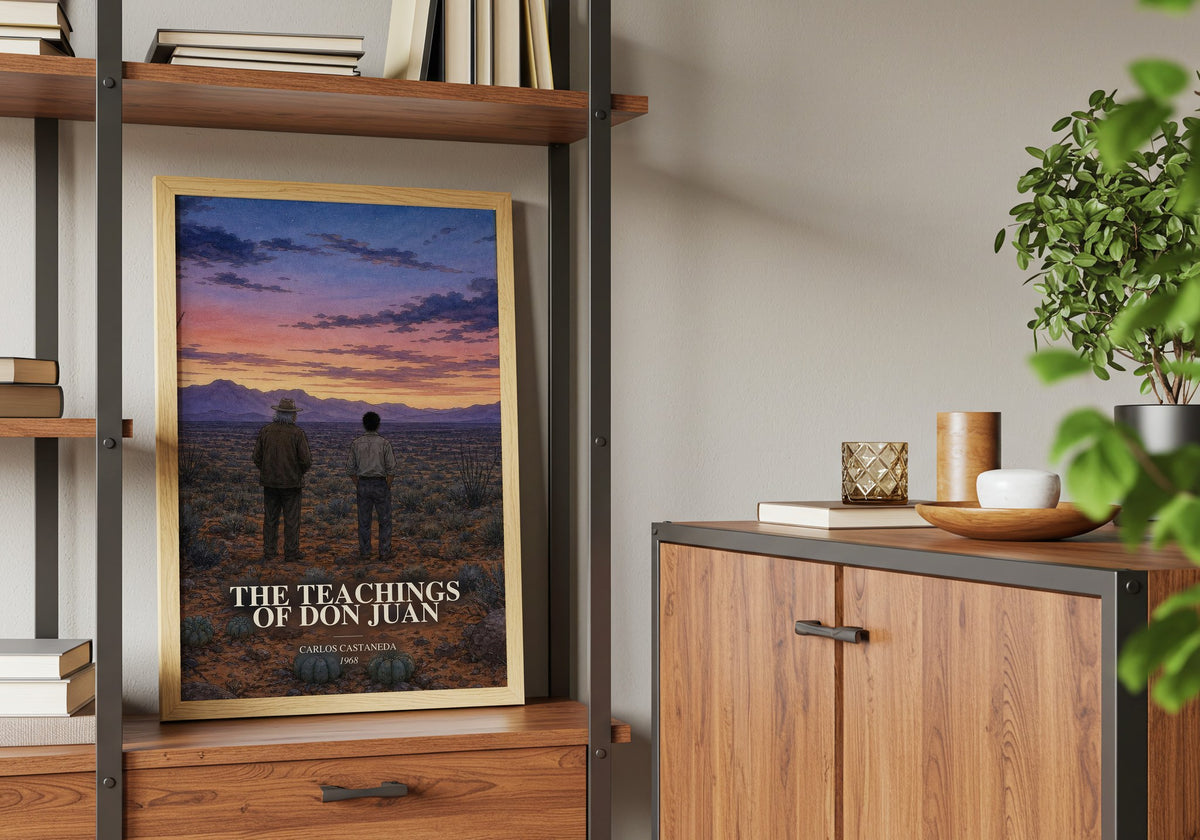 The Teachings Of Don Juan book watercolour illustration paper finish options – matte satin gloss