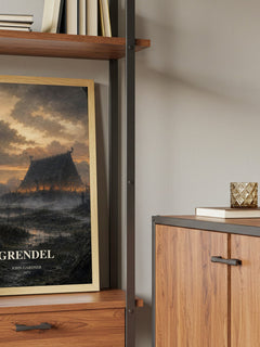 Grendel book watercolour illustration paper finish options – matte satin gloss