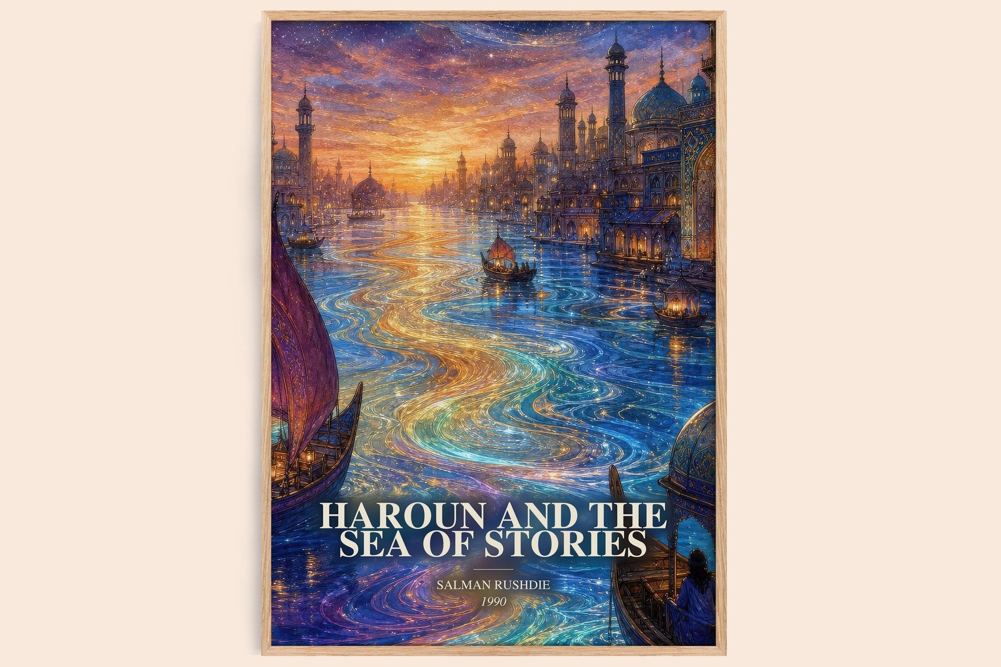 Haroun and the Sea of Stories Book Watercolour Illustration by Salman Rushdie