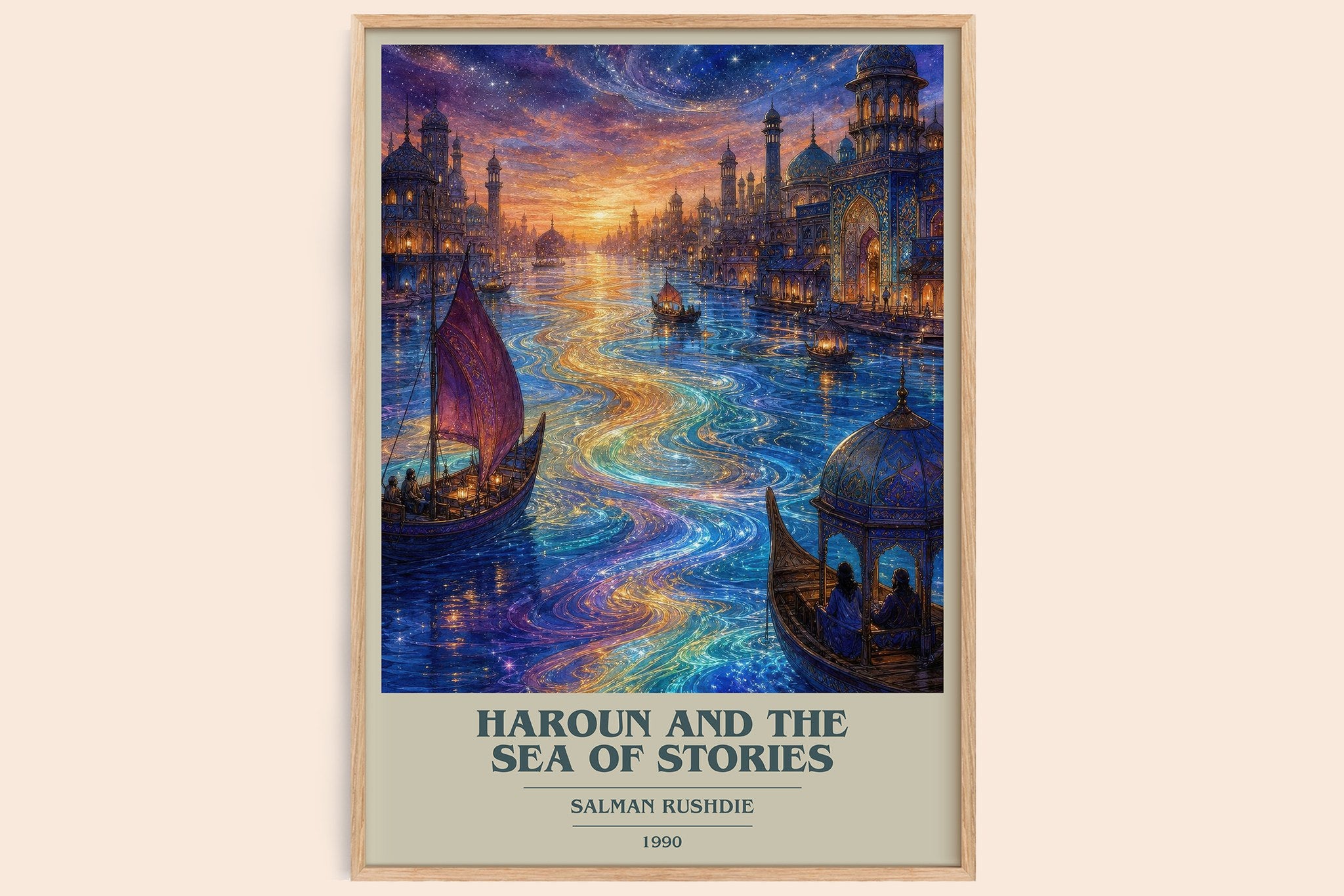 Haroun and the Sea of Stories Book Cover Poster by Salman Rushdie