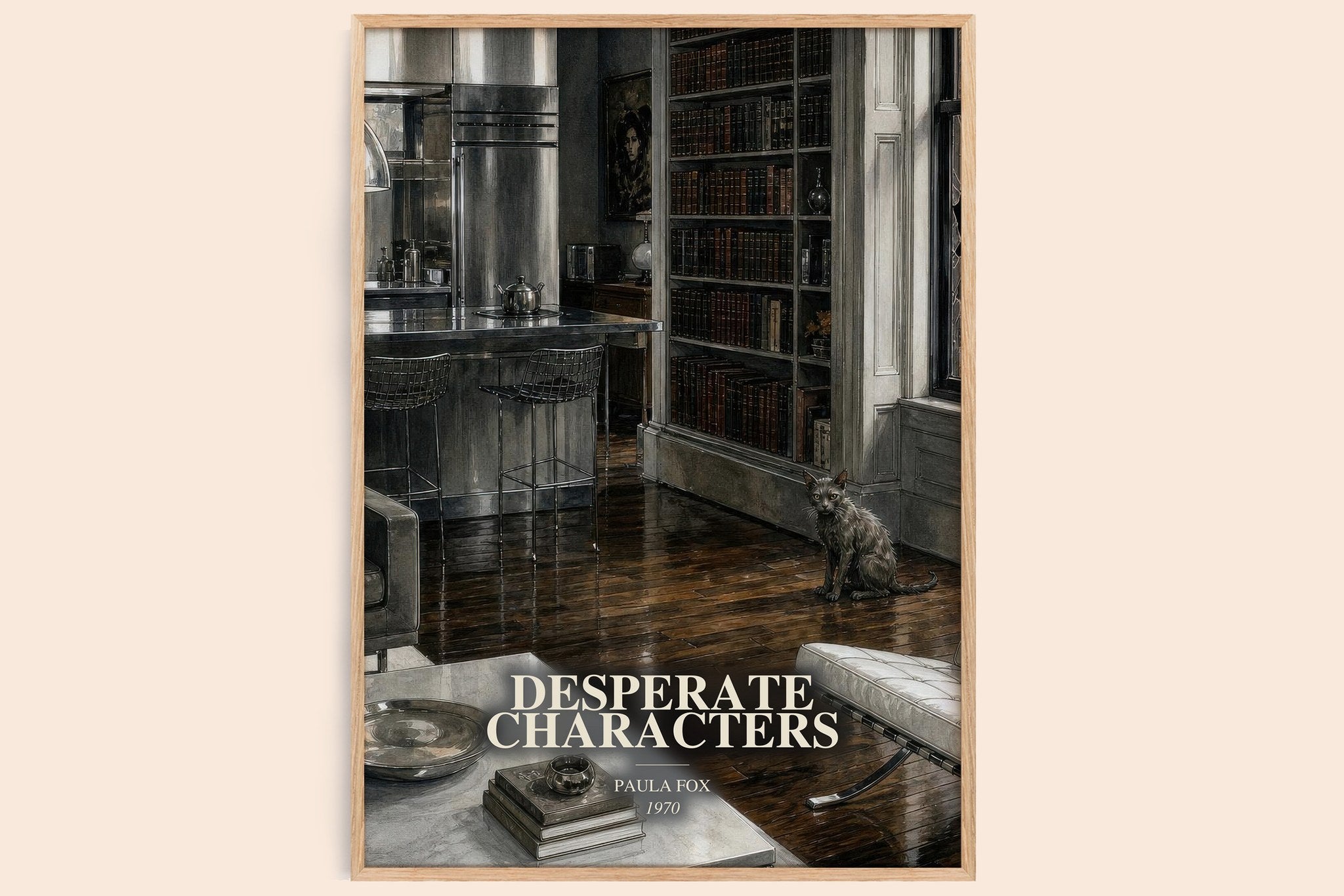 Desperate Characters Book Watercolour Illustration by Paula Fox