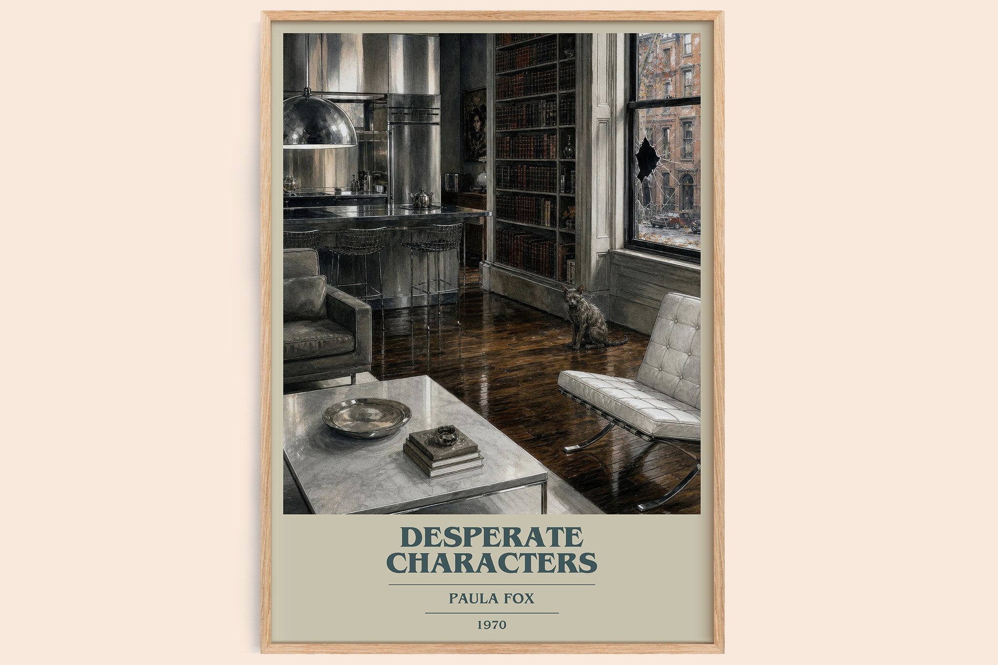 Desperate Characters Book Cover Poster by Paula Fox