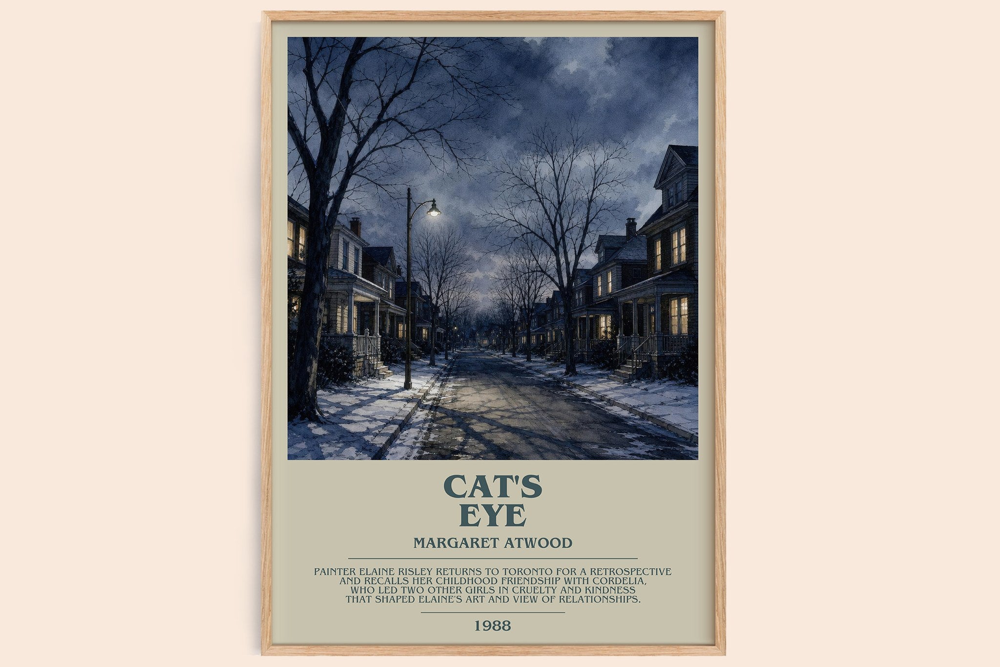 Cat's Eye Bookish Wall Art by Margaret Atwood