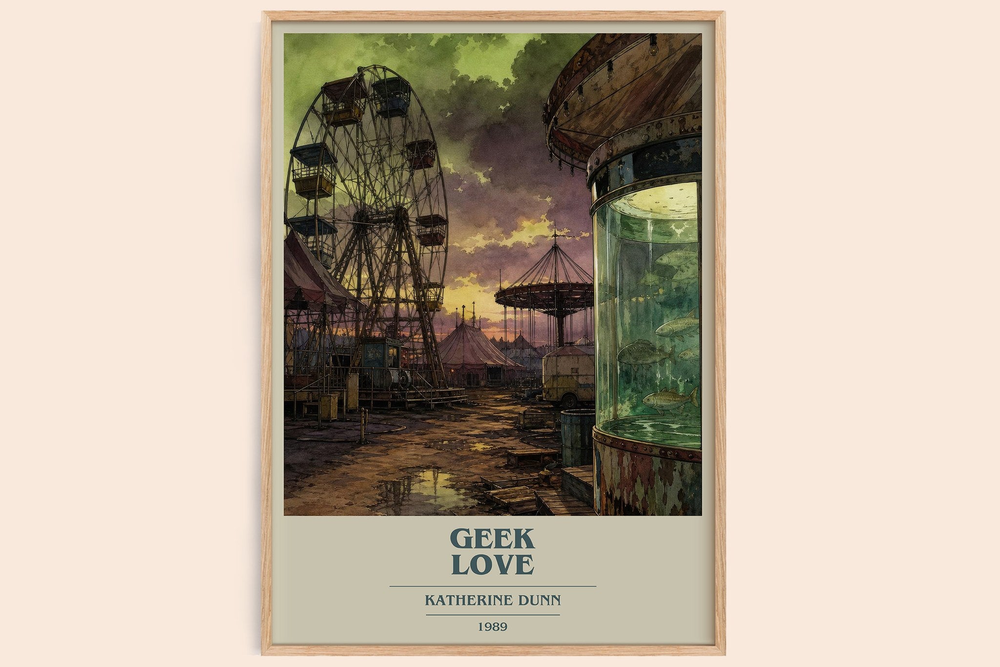 Geek Love Book Cover Poster by Katherine Dunn